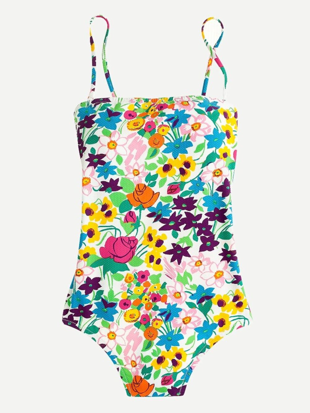 J. Crew Bandeau Swimsuit Vibrant Garden 8